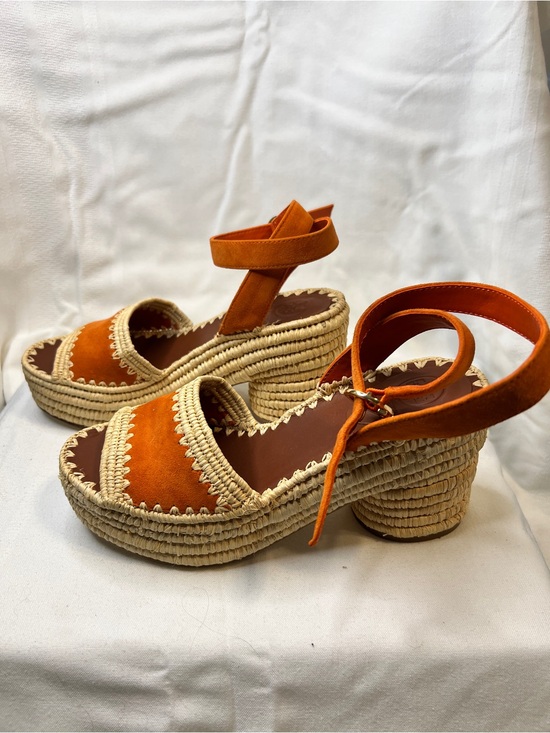 Tory Burch Shoes - EUC Tory Burch Arianne Espadrille Platform Sandals with Ankle Strap - Women 7